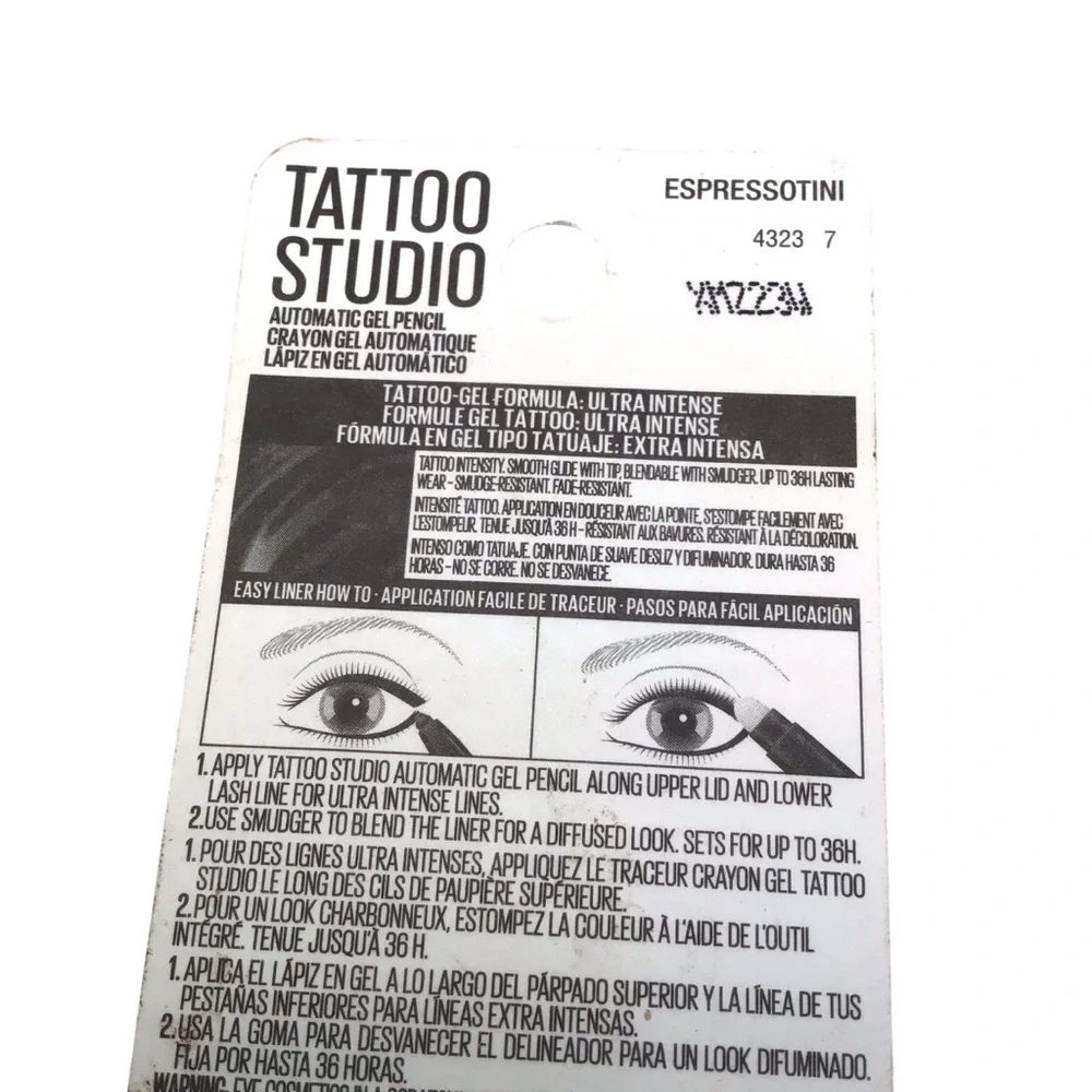 Maybelline Tattoo Studio Smokey Gel Pencil Eyeliner, 040 Expressotini
